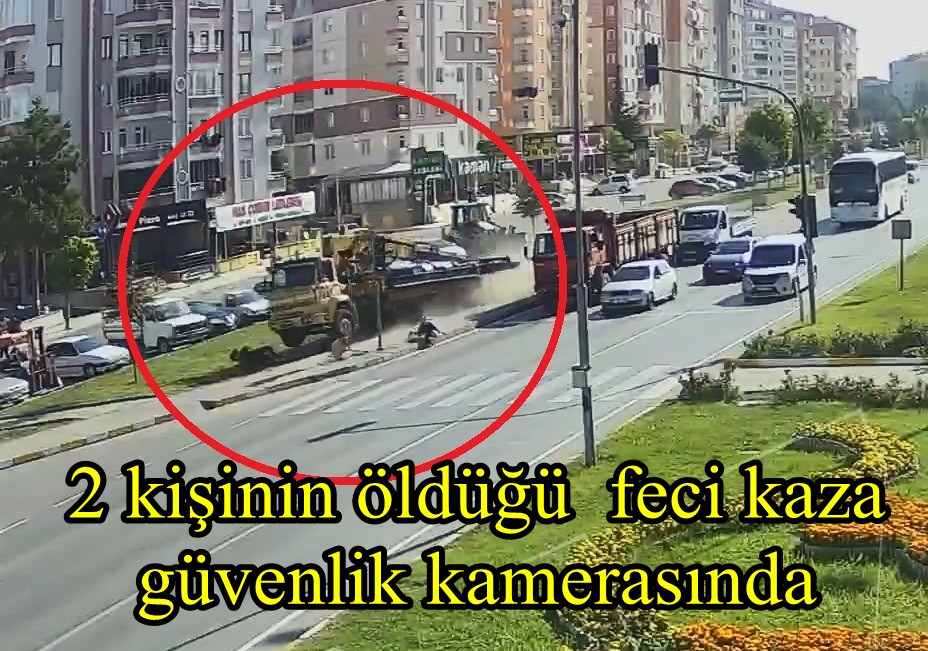 2 kişinin öldüğü feci kaza güvenlik kamerasında 