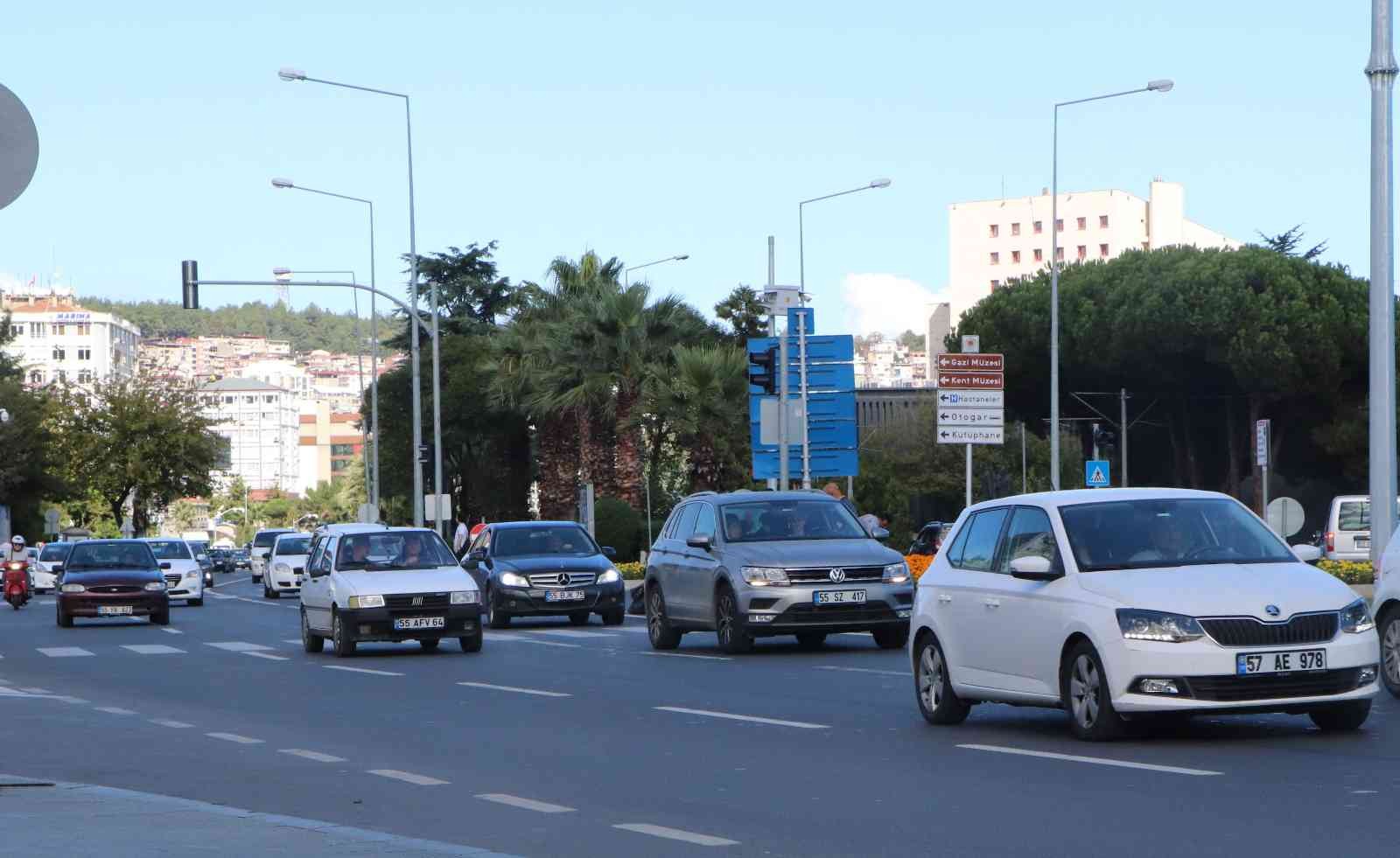 Samsun’da trafiğe kayıtlı araç sayısı 410 bin 155 oldu