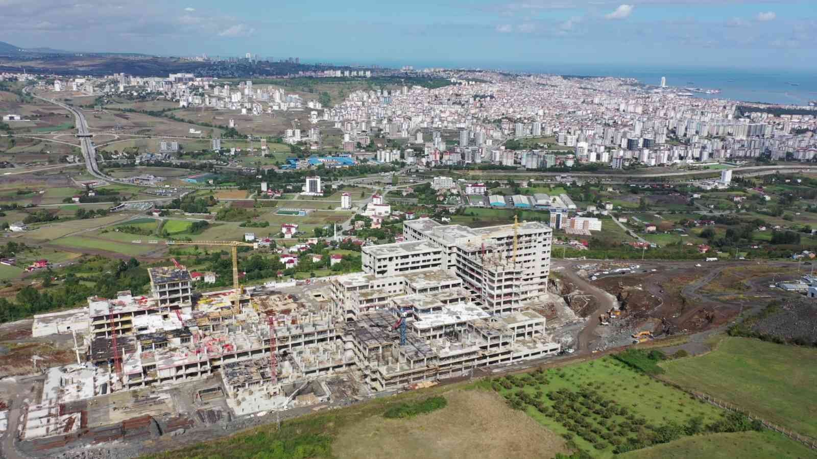 Samsun Şehir Hastanesi’nin kaba inşaatı yüzde 75 tamamlandı